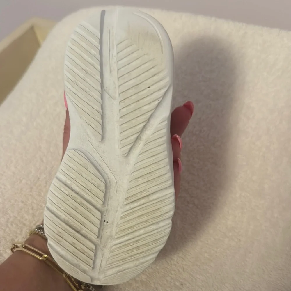Adidas Cream and Gold Sneakers with Velcro Closure